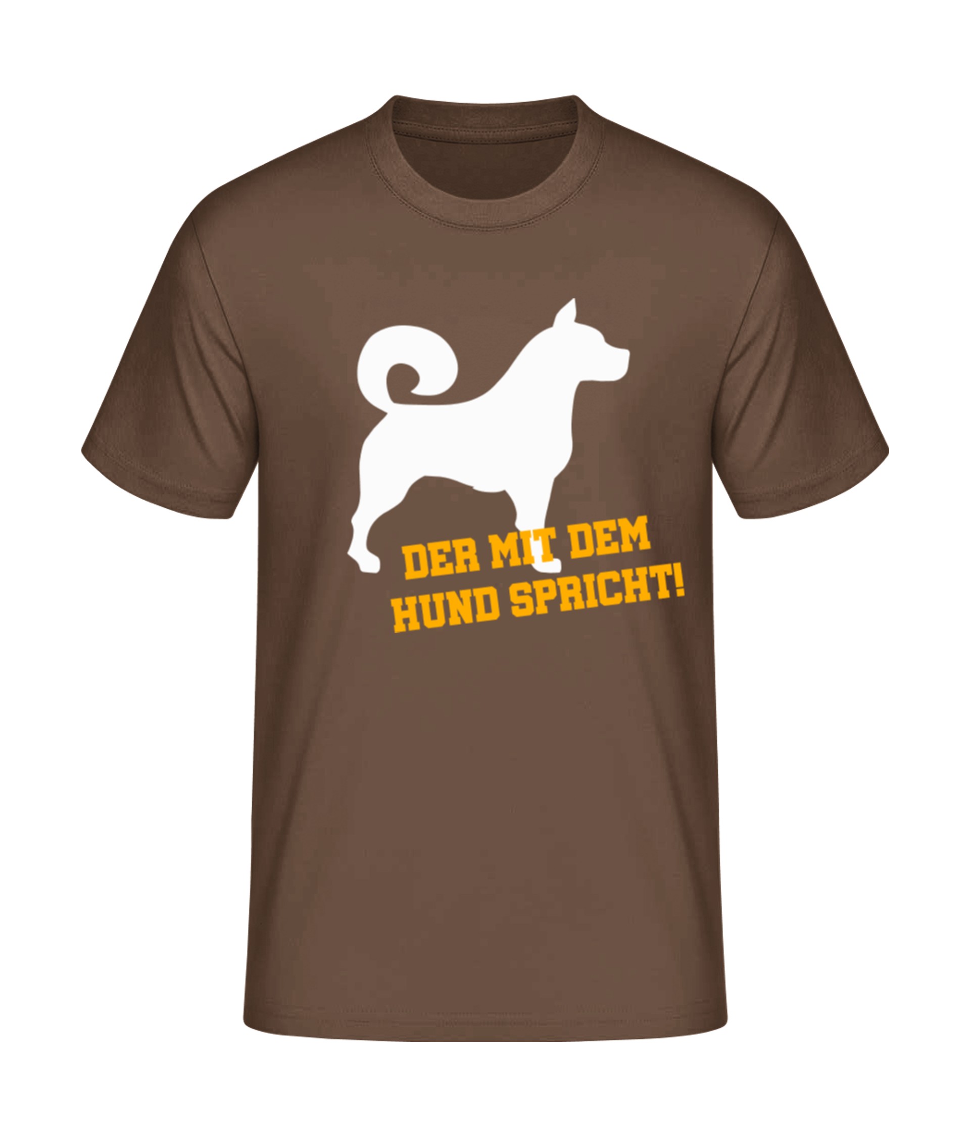DER MIT DEM HUND SPRICHT T-Shirt bedrucken