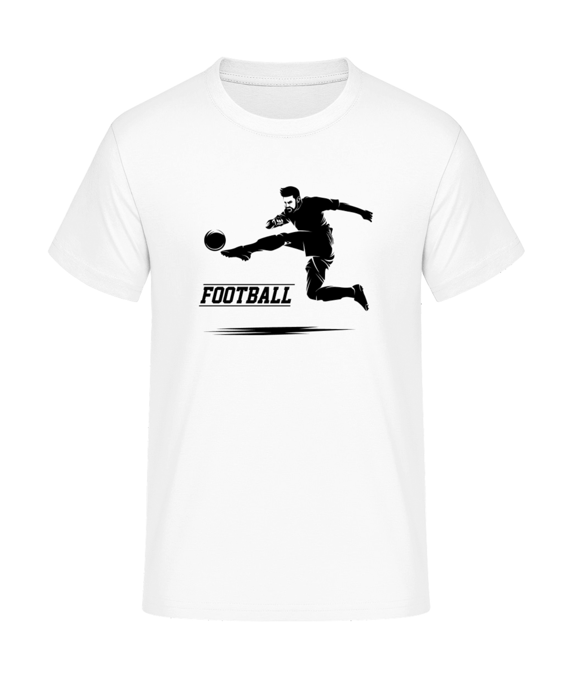 Springender Fußballer T-Shirt bedrucken