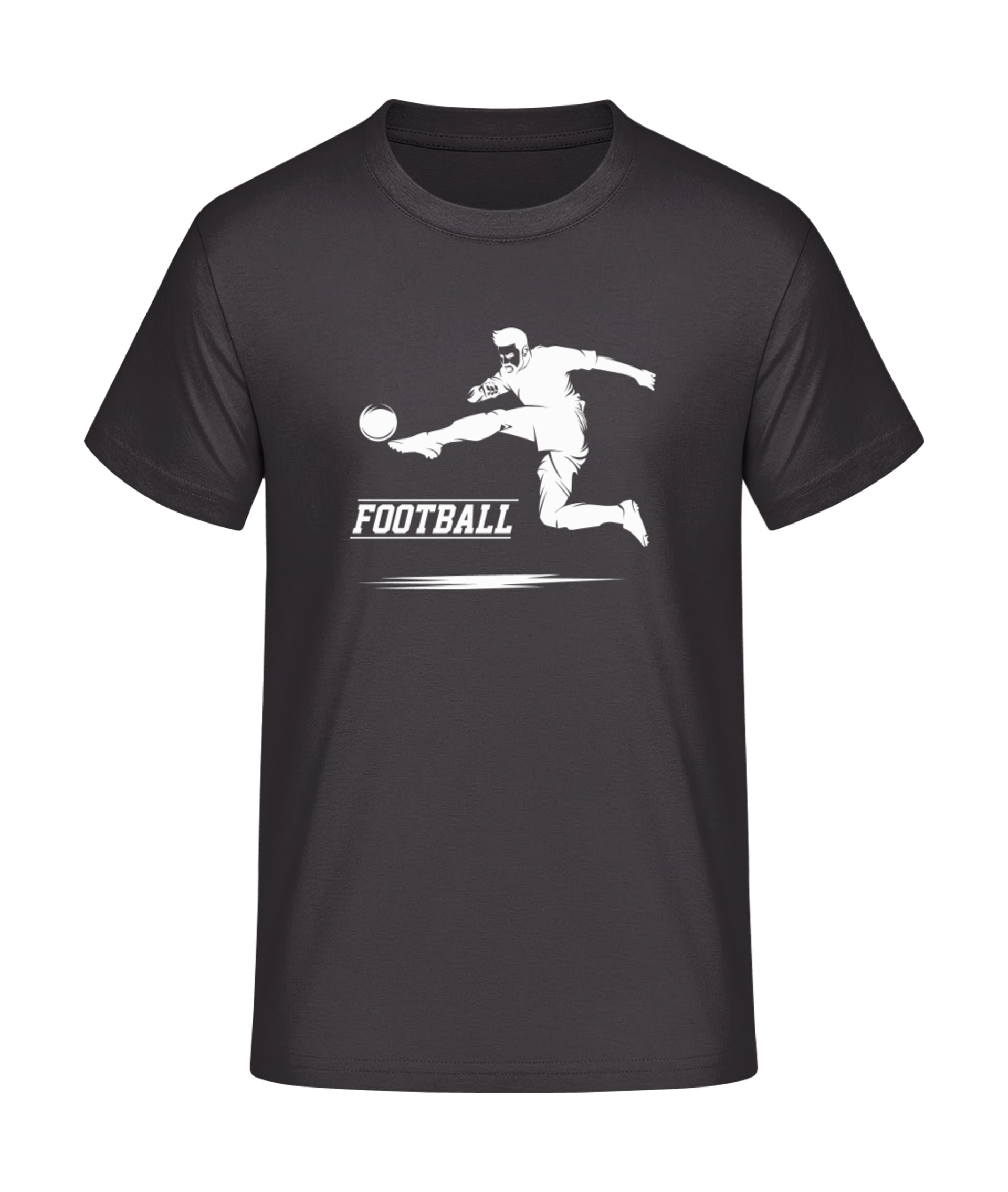 Springender Fußballer T-Shirt bedrucken