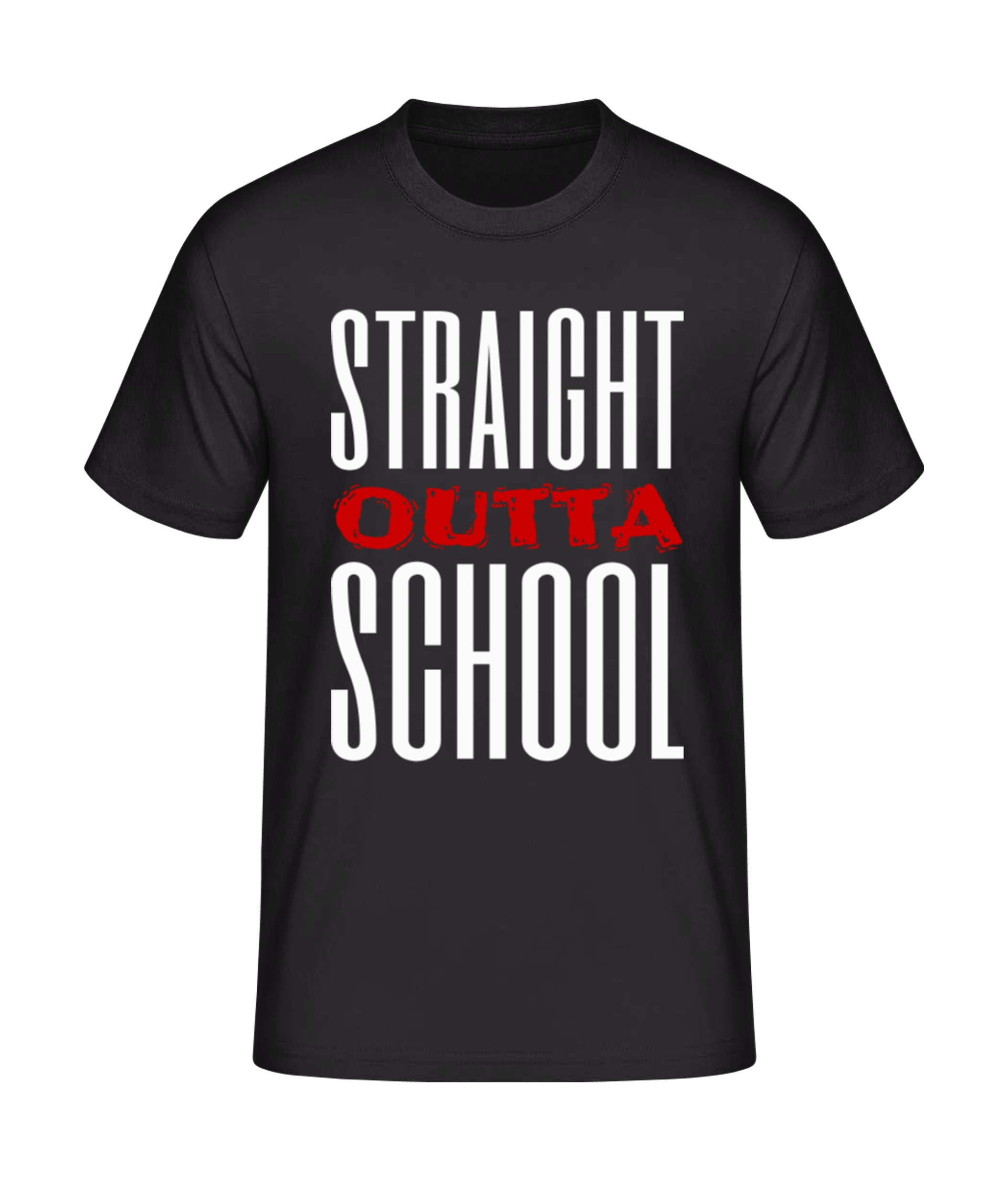 Straight outta school T-Shirt bedrucken