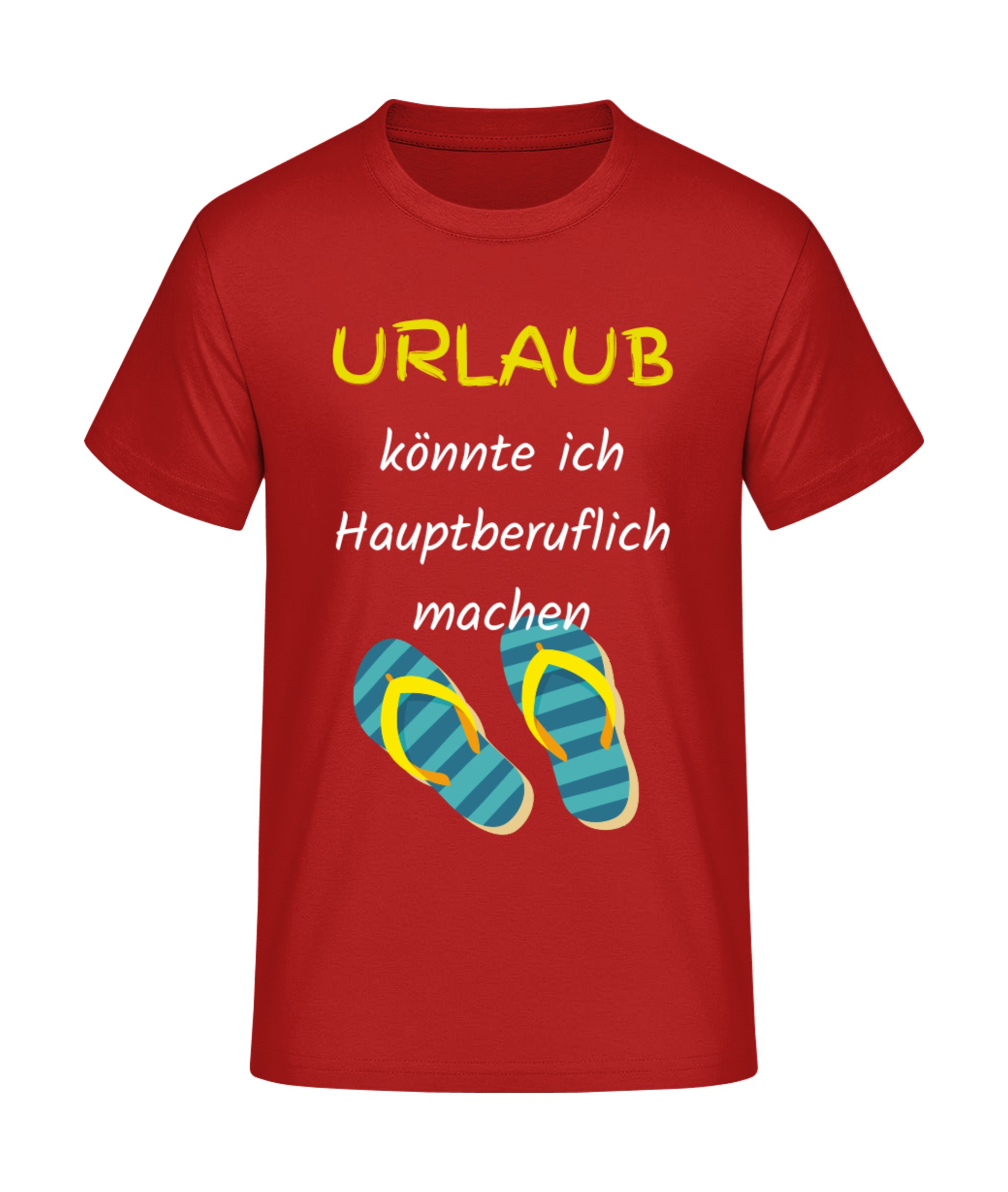 Urlaub Hauptberuflich T-Shirt bedrucken