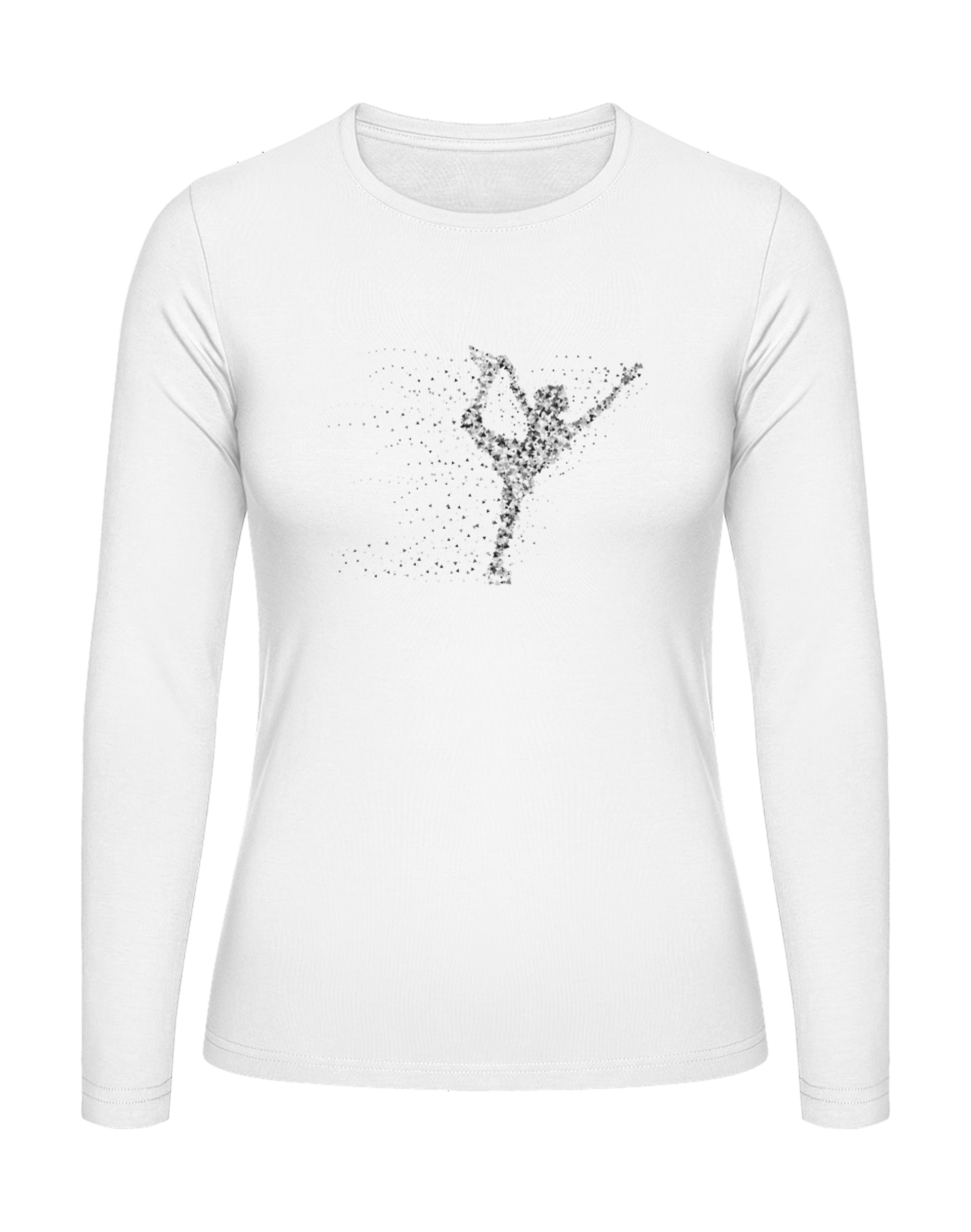 Geometrische Eisläuferin T-Shirt bedrucken
