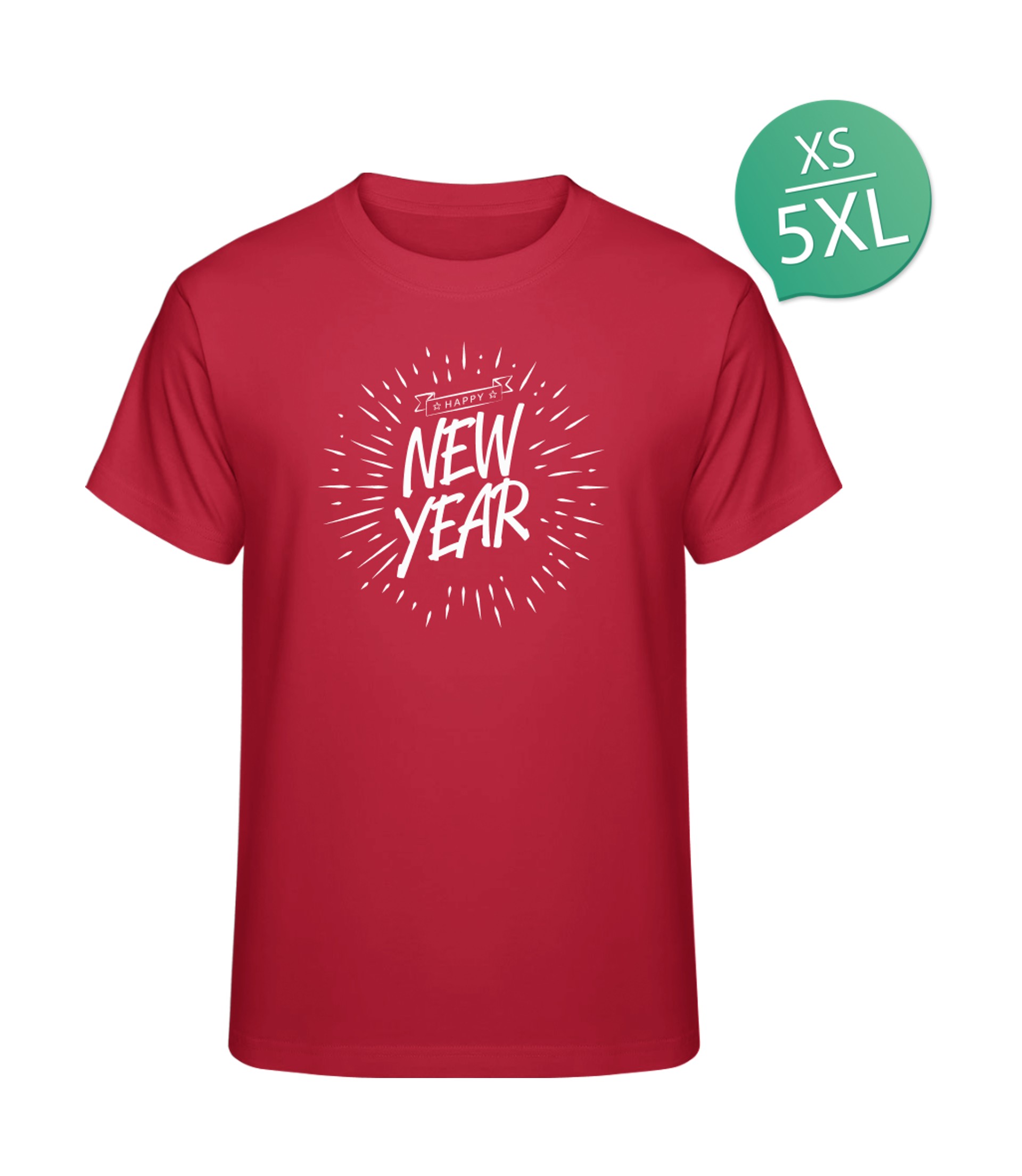 Happy New Year - Fireworks T-Shirt bedrucken