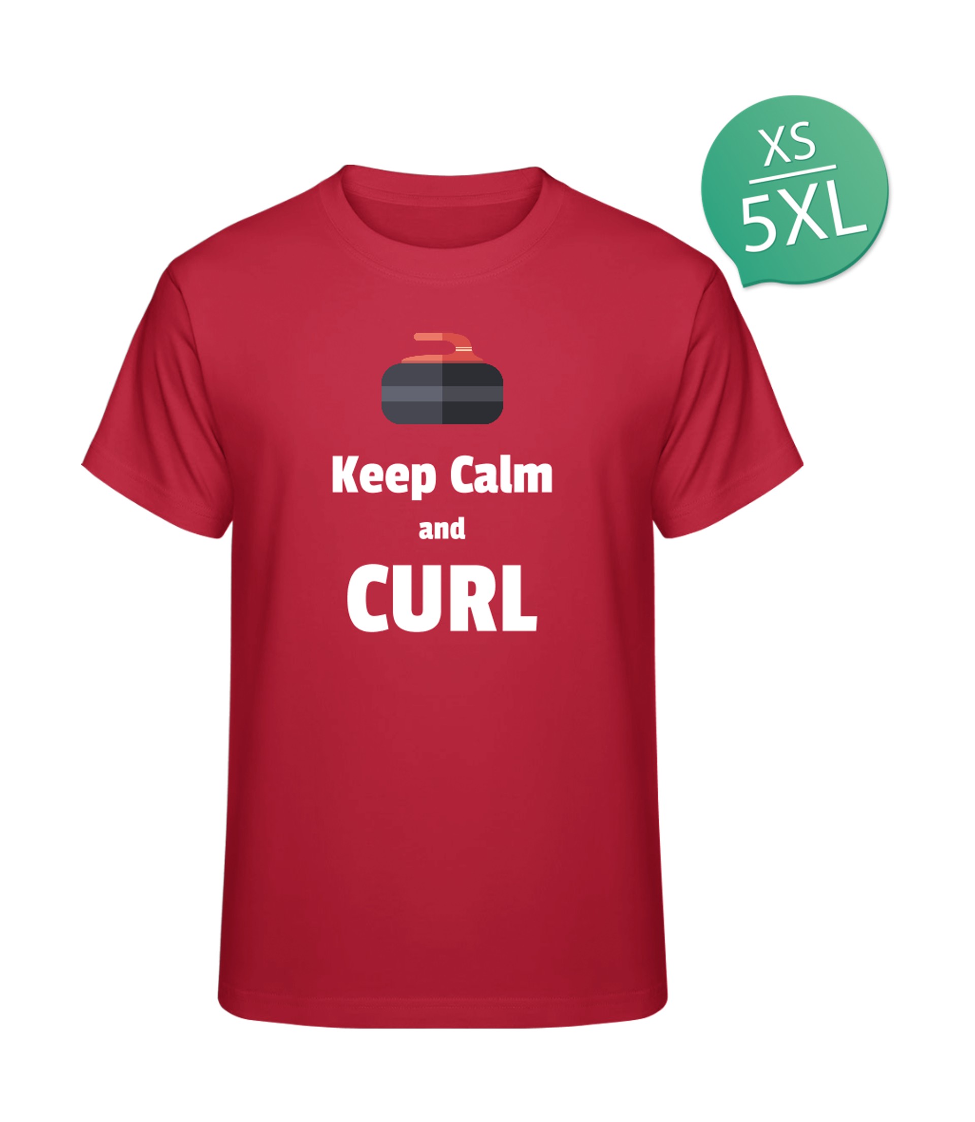 Keep Calm and Curl T-Shirt bedrucken