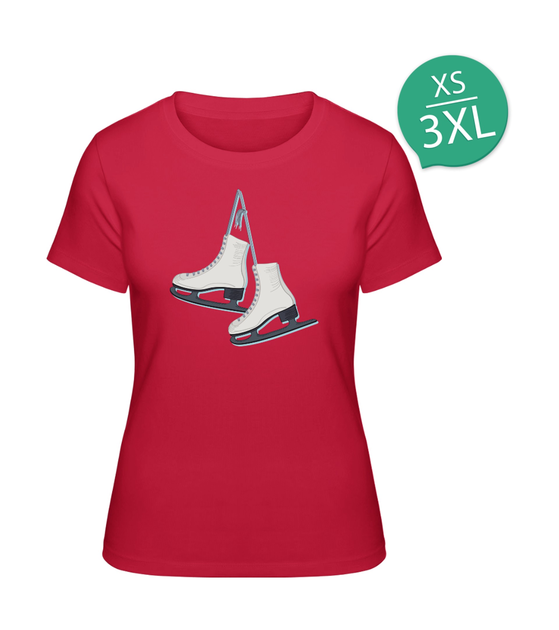 Schlittschuhe T-Shirt bedrucken