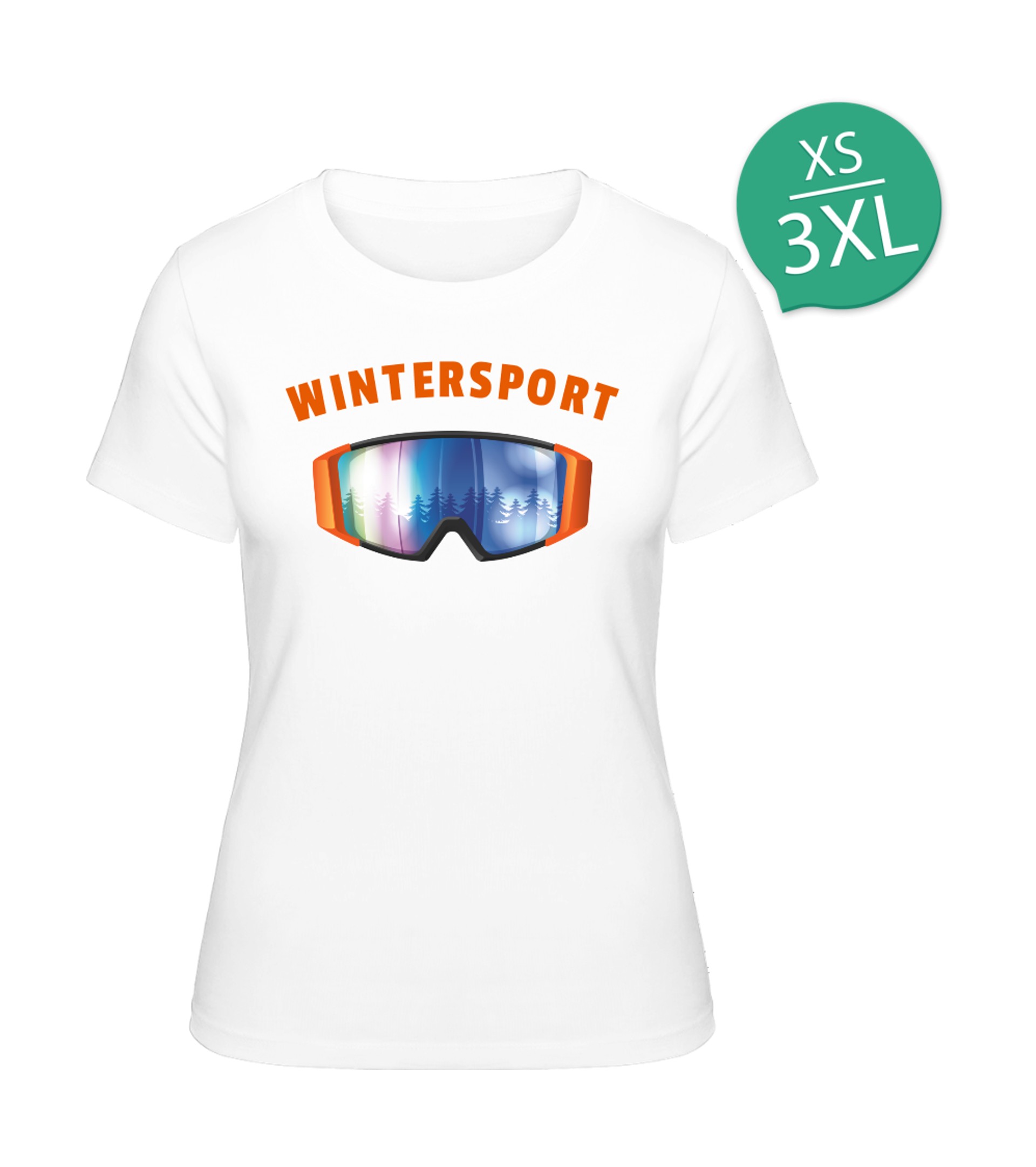 Wintersport-Brille T-Shirt bedrucken