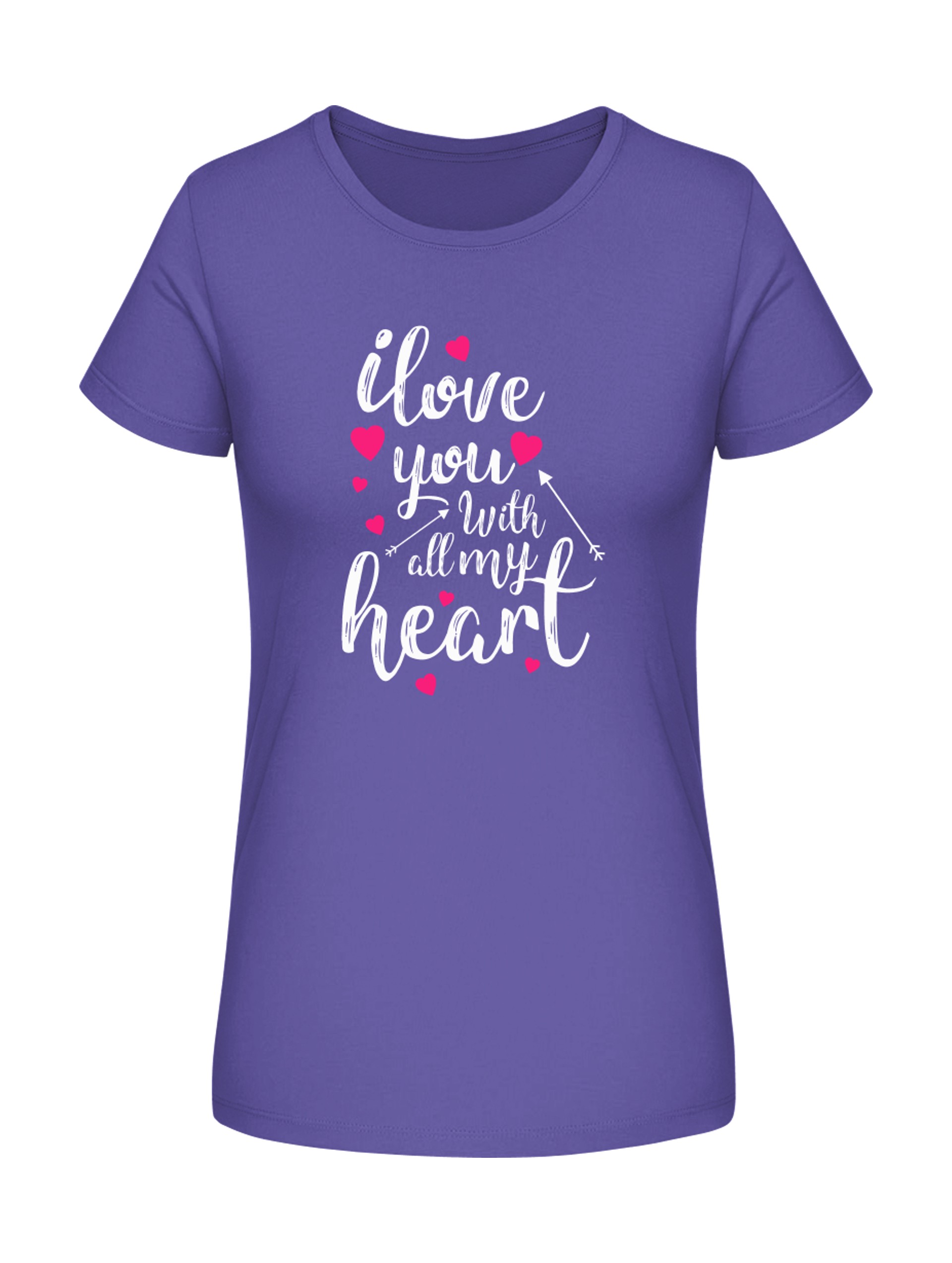 I love You with all my heart T-Shirt bedrucken